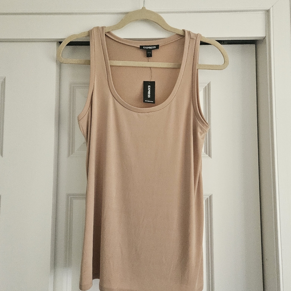 Express Women's Beige Tank Top